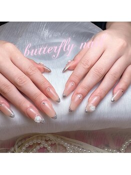 蝶々ネイル バタフライネイル(butterfly nail)/