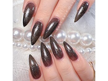 ネイルエルフ(Nail Aelf)/【三郷】ブラックラメワンカラー