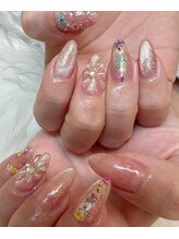 アスネイル(As Nail)/押し花×ぷっくりフラワー