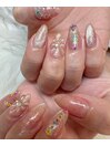 押し花×ぷっくりフラワー