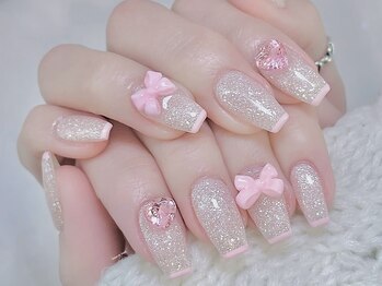 ピンクリュボンネイル
