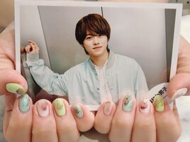 #メンカラ#推しネイル#緑
