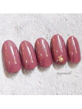 たゆ ネイル(たゆnail)/肌馴染みのいいボルドーネイル♪
