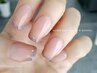 削らない爪に優しいシェラックネイル|自爪育成ケア+美フォルムフレンチ¥14300
