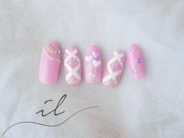 ピンク×チェック