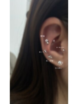 シャルム(Charme)/特別な日に、耳ツボジュエリー♪