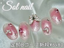 ソルネイル 池袋(Sol Nail)/定額チークワンホンネイル