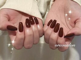 ワンカラー /ボルドーネイル