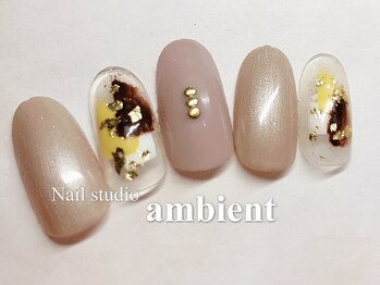 ネイルスタジオ アンビエント 表町店(Nail Studio ambient)/ニュアンス風ネイル