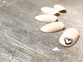 マットベージュハート