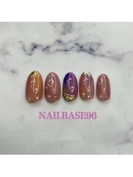 ネイルベースキュウロク(NAILBASE96)/縦グラデーションネイル