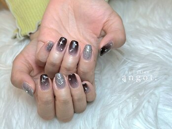 アンガット(angot.)/キラキラミラーリボンネイル