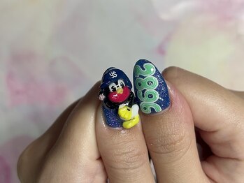 新宿３dネイル つば九郎ネイル
