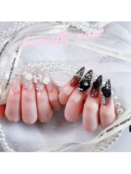 蝶々ネイル バタフライネイル(butterfly nail)/