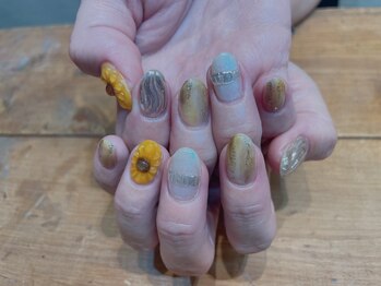 アトリエ ツメ(atelier TsuMe)/向日葵/ミラー/黄色/夏