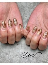 アンドットネイルズ(UN.nails)/クリアセットアート |　奥行10本