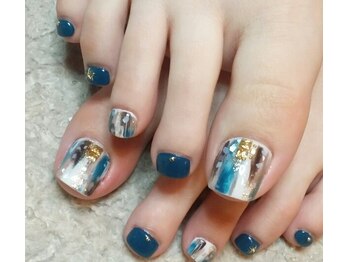 アズビー みゆき店(asB)/フット★ストライプネイル★