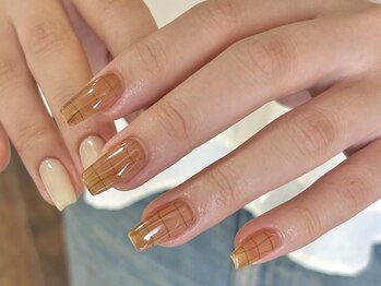 アイネイルズ 渋谷店(I nails)/【Karin.m】ちぐはぐチェック