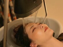 オッフェン オーガニック ヘッドスパ よもぎ蒸し(offen)/長い髪も全体が浸かります