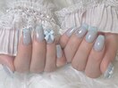 シンプル推しネイル