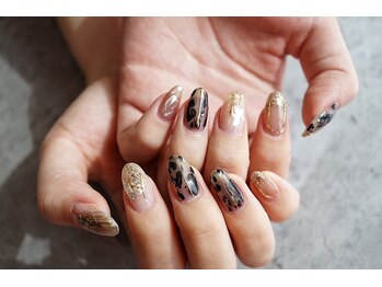 ネイル フライガール(nail FLY GIRL)/ニュアンスレオパ秋
