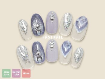 FAST NAIL 荻窪駅前店【パラジェル/ジェルネイル専門/定額/マグネット/フットネイル】/シースルー/マグネット【12339】