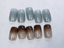 エルマナ ネイル(Hermana NAIL)/フラッシュ×グラデ人気