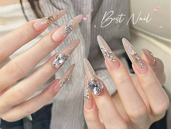 Best Nail 銀座店【ワンホンネイル・スカルプ・パラジェル・上品ジェルネイル】/ゴージャスパーツつけ放題