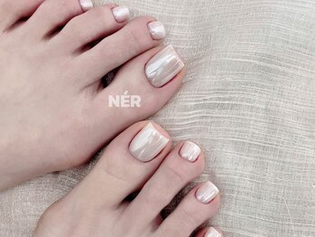 ネール(NER)/FOOT上品オーロラネイル