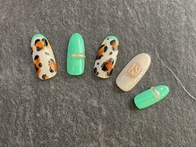 グラマーネイル(Glamor nail)/アニマル×グリーン