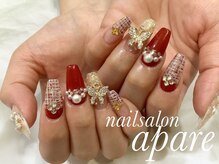 アペル(apare)/長さだし×クリスマスネイル