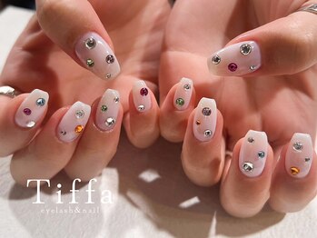 ティファアイラッシュアンドネイル 武蔵小杉(Tiffa eyelash&nail)/ストーン30粒コース♪　￥7,000