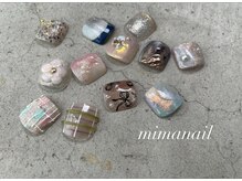 ミマネイル(mima nail)の雰囲気(フットネイルも施術可能◎Instagram/mima__nail)