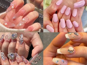 ミュー(Miu.)の写真/【梅田/駅チカ】初めての方大歓迎＊定額コース・トレンドデザイン多数ご用意♪イベントネイルにも◎