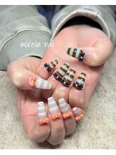 モレリア(morelia)/しましまリボンネイル
