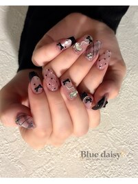 リボン×ハート/ガーリーネイル