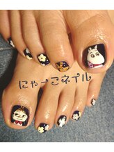 にゃーこネイル/キャラクター☆持ち込みデザイン