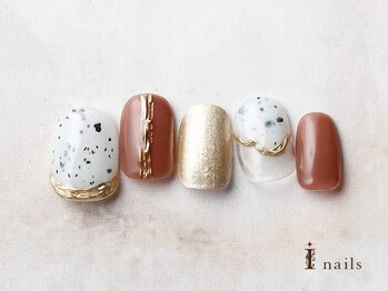 アイネイルズ 横浜EAST店(I-nails)/ダルメシアンニュアンスネイル