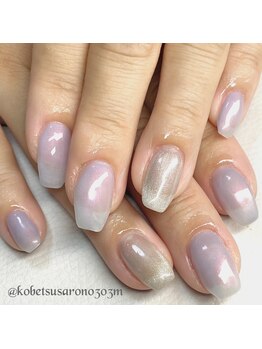 マグネット+オーロラ系ジェル☆