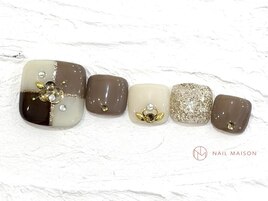 ブラウンチェック¥9000