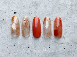 秋ニュアンスネイル