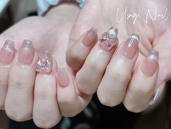 ウサギネイル 新大久保店(usagi nail)/マグネットフレンチ秋可愛い