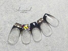 フレンチ × 押し花