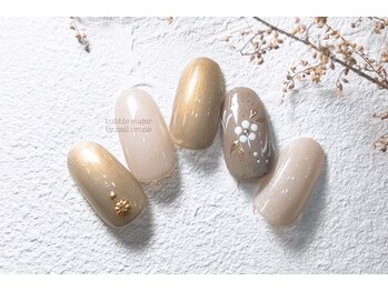 バブル シュガー バイ ネイルクローネ(bublle sugar by.nail crone)/フェミニンフラワーネイル