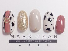 マークジーン 甲南山手(MARK JEAN)/ダルメシアンアニマル柄ネイル