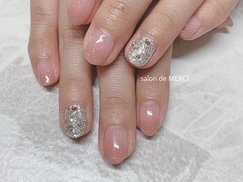 サロン ド メルシー(Salon de MERCI)/ラメ×ストーン☆