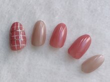 ネイルサロンアンドスクール アイビー(IVY)/チェックも大人可愛いく♪