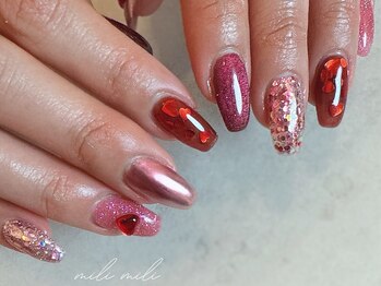 ミリ ミリ(mili mili)/Valentine nail