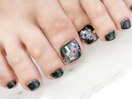 押し花フットジェルネイル
