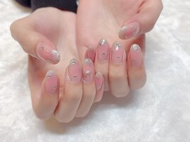 Suzu/仙台/チークネイル/リボン